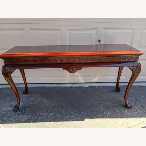 Used John Widdicomb Mahogany Queen Anne Console Table for sale on AptDeco