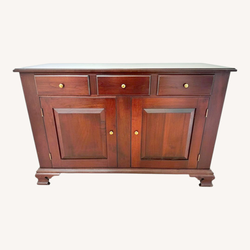 Used Vintage/Antique Finds Dark Brown Wood Sideboard for sale on AptDeco