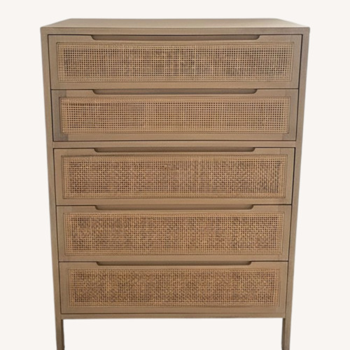 Used Create Comfort Light Brown Rattan Dresser for sale on AptDeco