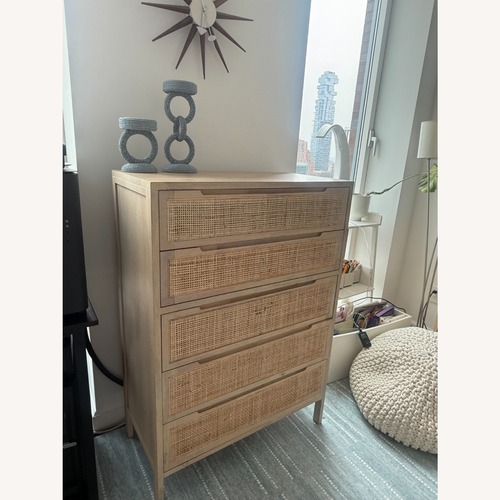 Used Create Comfort Light Brown Rattan Dresser for sale on AptDeco