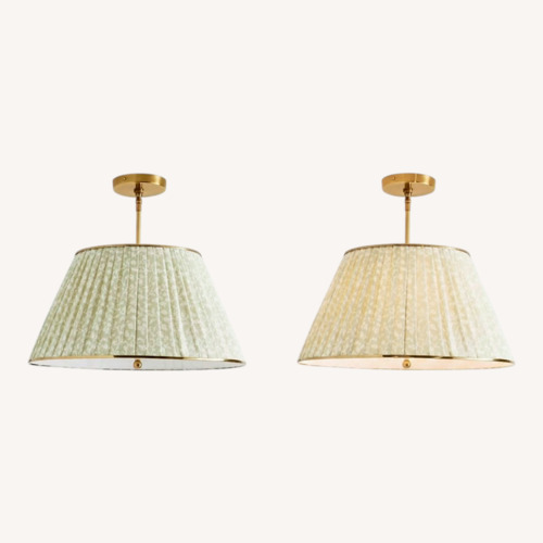 Used Anthropologie Lee Brass Pendant in Irena Print for sale on AptDeco