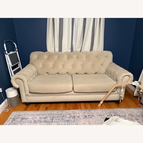 Used Bob’s Victoria Tufted Back Sofa for sale on AptDeco