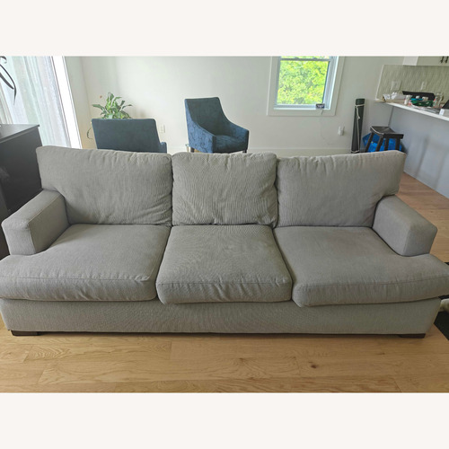 Used Arhaus Dune Light Gray Fabric 3+ Seater Sofa for sale on AptDeco