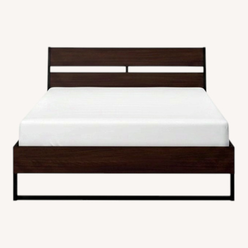 Used IKEA Trysil Dark Brown Queen Bed for sale on AptDeco