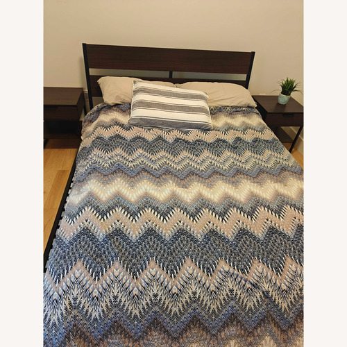 Used IKEA Trysil Dark Brown Queen Bed for sale on AptDeco