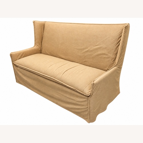 Used Slipcovered Settee (Banquette) for sale on AptDeco
