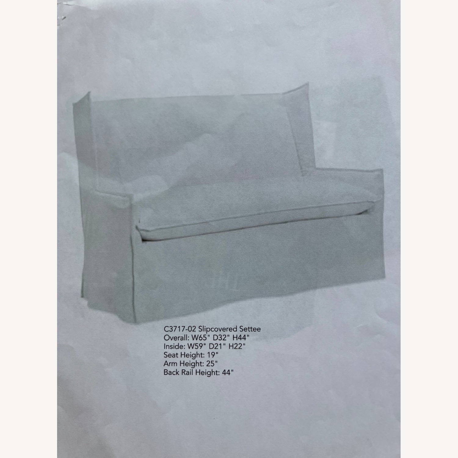Slipcovered Settee (Banquette) - image-4