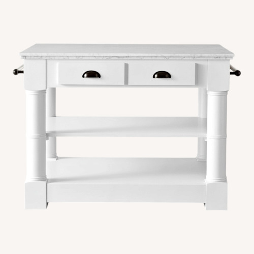 Used Williams Sonoma Barrelson Kitchen Island for sale on AptDeco