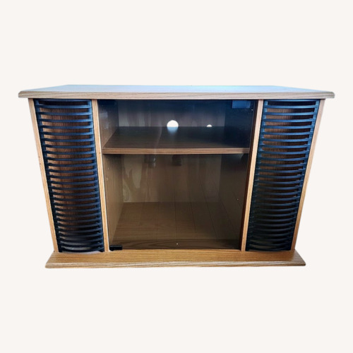 Used 90s Style Wood Media Storage for sale on AptDeco