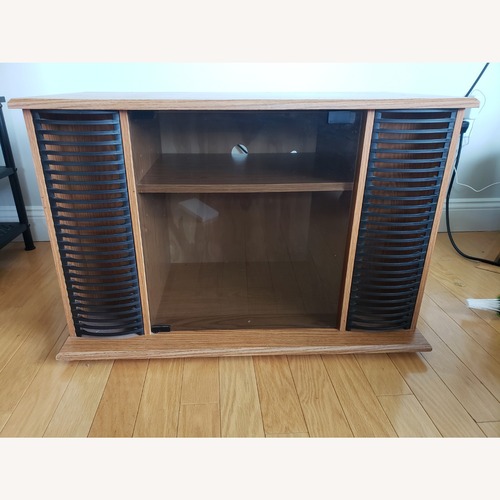 Used 90s Style Wood Media Storage for sale on AptDeco