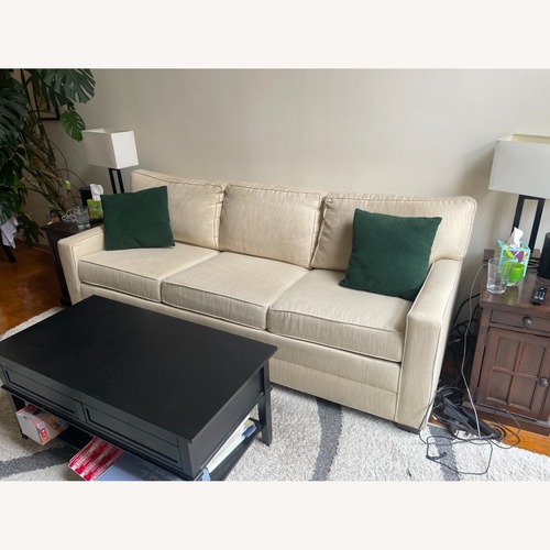 Used Ethan Allen Natural Fabric 3+ Seater Sofa for sale on AptDeco