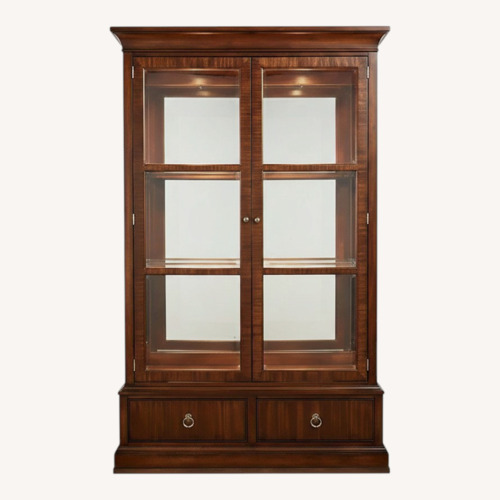 Used Ethan Allen Mahogany Brighton China Cabinet for sale on AptDeco