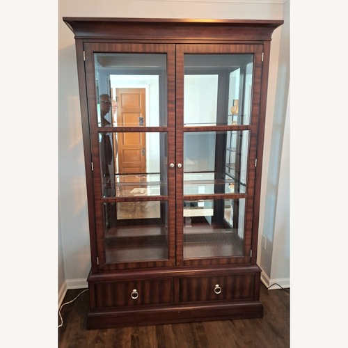 Used Ethan Allen Mahogany Brighton China Cabinet for sale on AptDeco