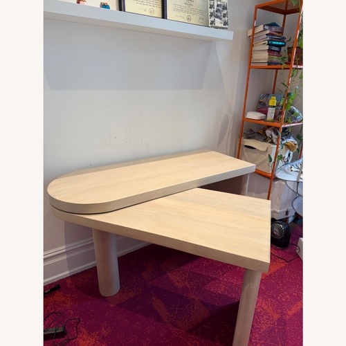 Used Pottery Barn Cayman L-Shape Rotating Desk 50" for sale on AptDeco