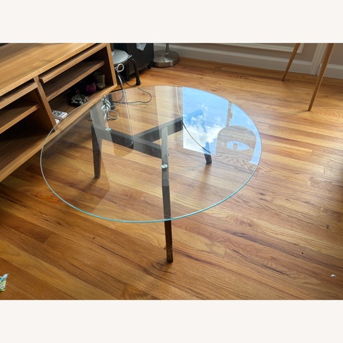 Used Article Clarus Transparent Glass Coffee Table for sale on AptDeco