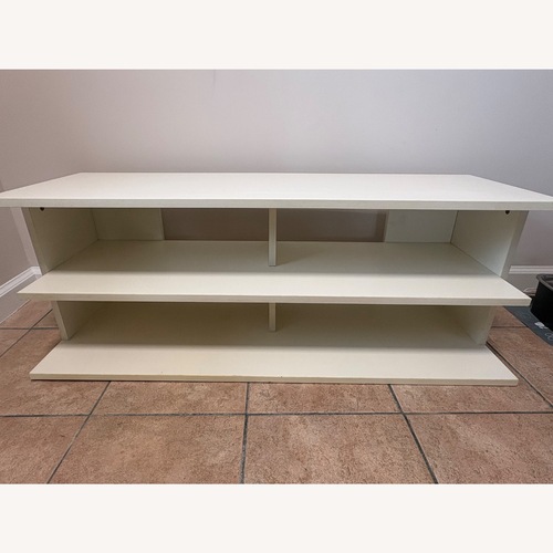 Used White Wood Media Storage for sale on AptDeco