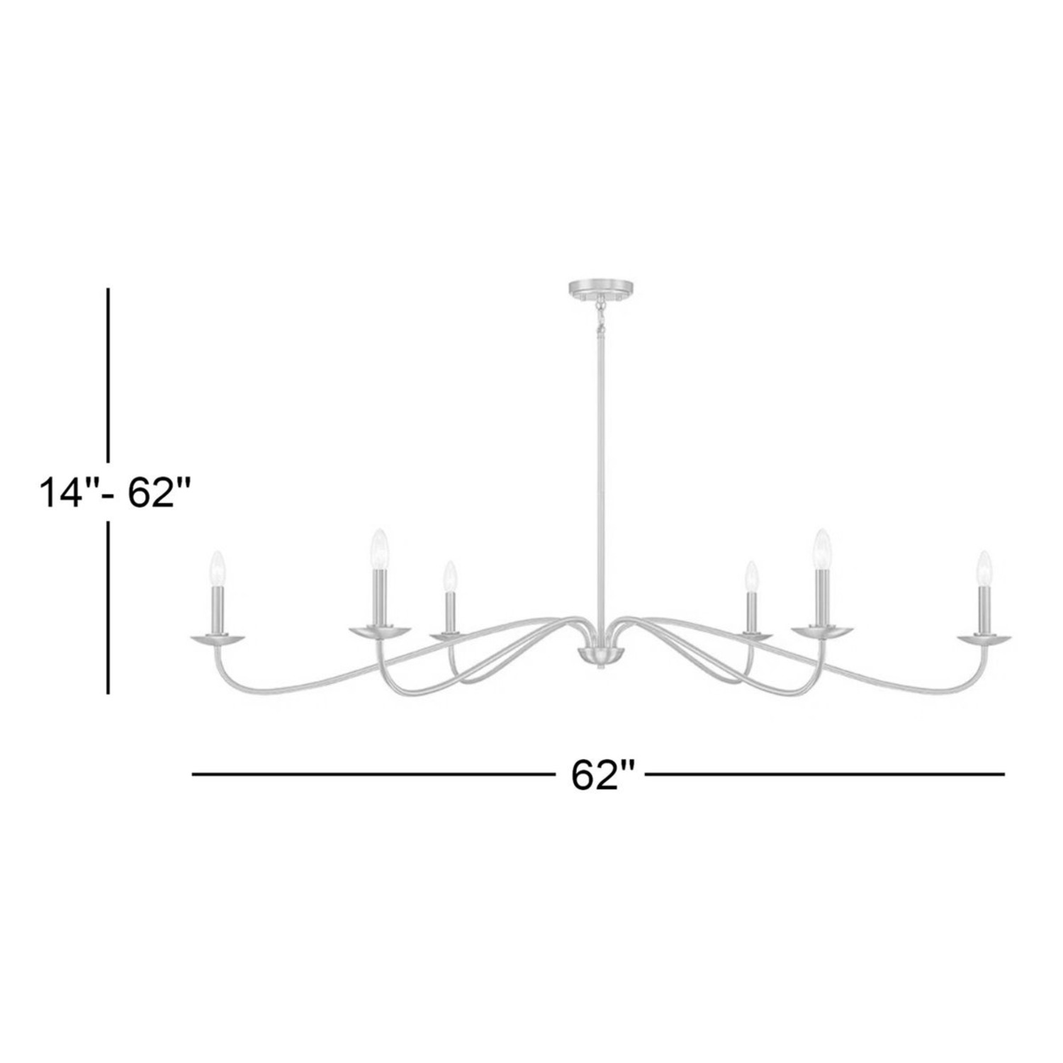 Joss & Main Zoyla 6-Light Chandelier in Bisque White - image-2