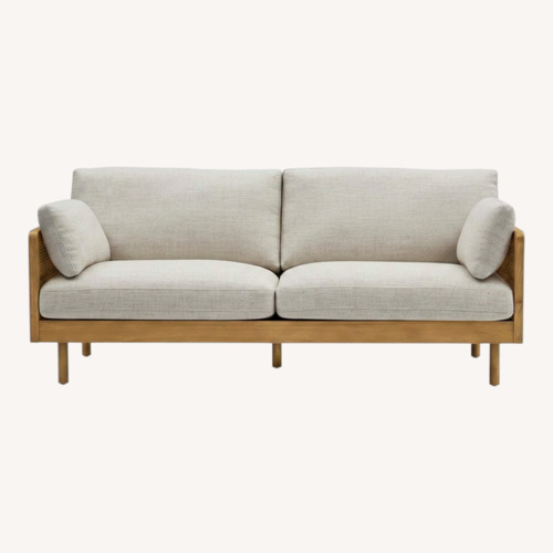 Used Castlery White Fabric 2 Seater Sofa for sale on AptDeco