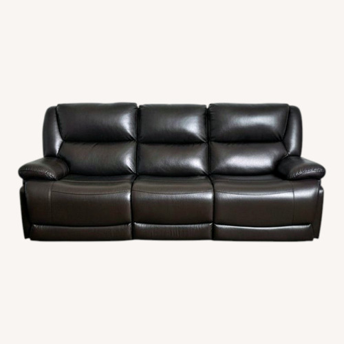 Used Dark Brown Leather 3+ Seater Sofas for sale on AptDeco