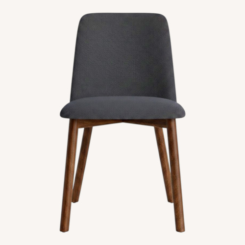 Used Blu Dot Chip Pair of Gray & Walnut Dining Chairs for sale on AptDeco