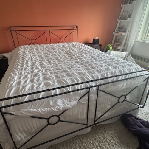 Used  Iron Headboard and Footboard for sale on AptDeco