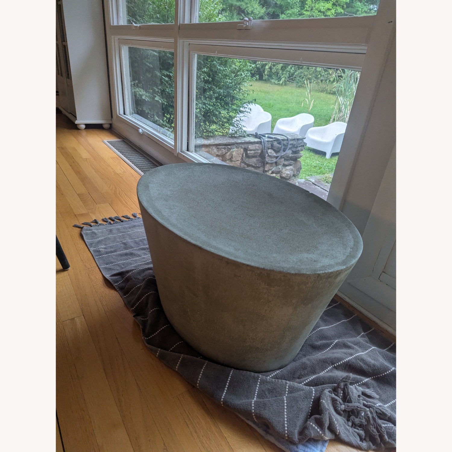 Knoll Maya Lin Slate Concrete Stool - image-2