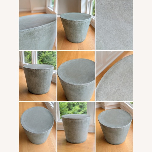 Used Knoll Maya Lin Slate Concrete Stool for sale on AptDeco