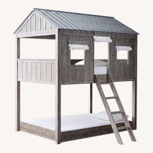Used Restoration Hardware Baby & Child White Bunk Bed for sale on AptDeco