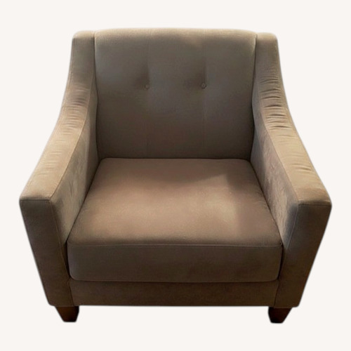 Used Raymour & Flanigan Dark Gray Fabric Armchair for sale on AptDeco