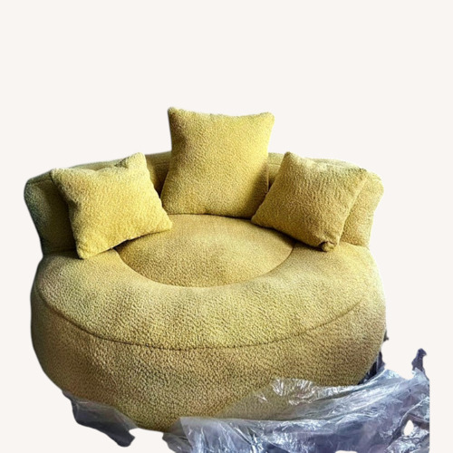 Used Yellow Fabric Futon for sale on AptDeco