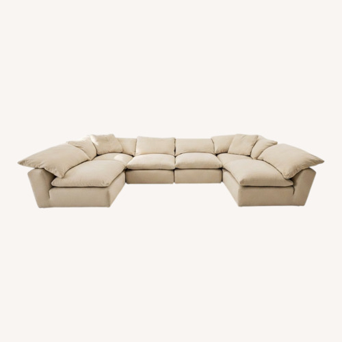 Used Restoration Hardware Cloud Sectional 6-Piece | Perennials® | Sand for sale on AptDeco