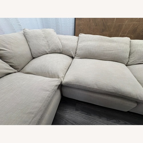 Used Restoration Hardware Cloud Sectional 6-Piece | Perennials® | Sand for sale on AptDeco
