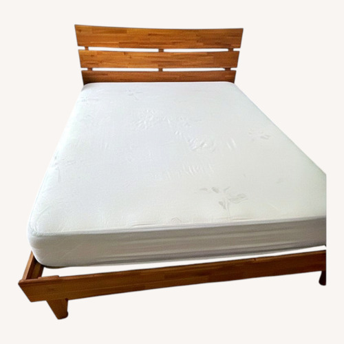 Used Queen Size Wooden Bed Frame for sale on AptDeco
