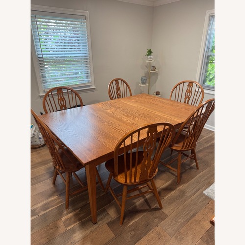 Used Keystone Collection Amish Solid Wood Dining Set for sale on AptDeco