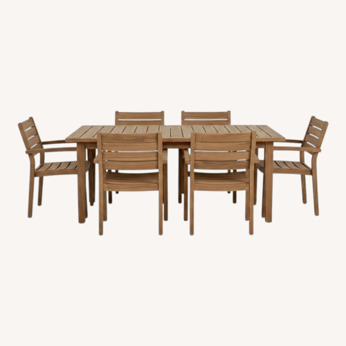 Used Teak Patio Set for sale on AptDeco