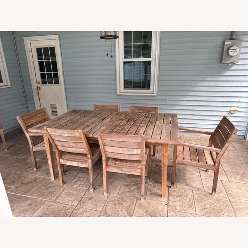 Used Teak Patio Set for sale on AptDeco