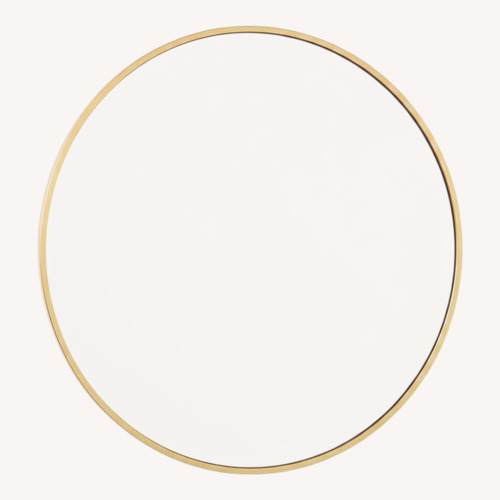 Used West Elm Gold Brass Wall Mirror for sale on AptDeco