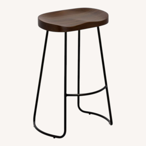 Used Dark Brown Wooden Stools for sale on AptDeco