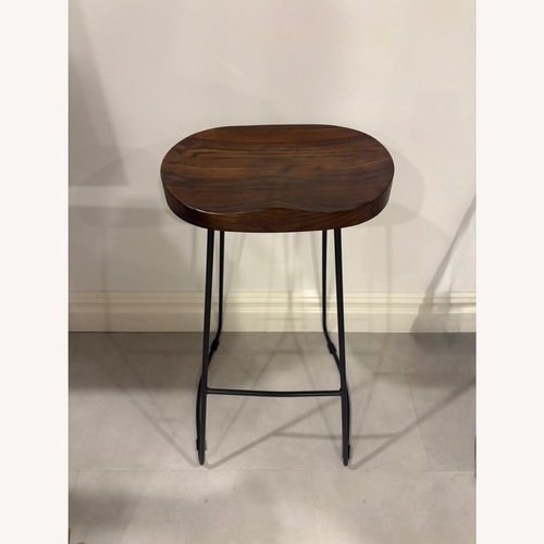 Used Dark Brown Wooden Stools for sale on AptDeco