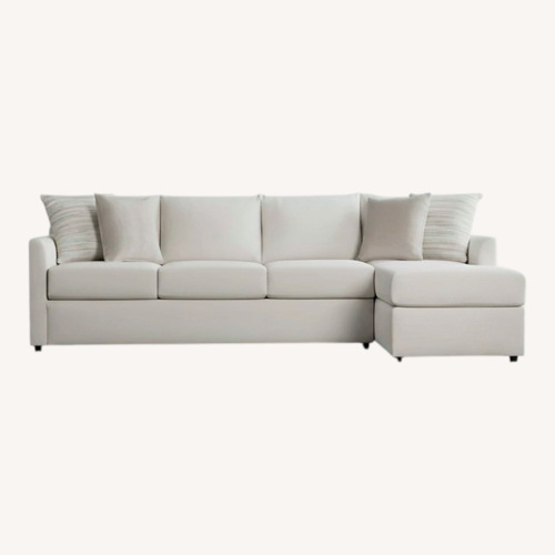 Used Jennifer Convertibles Natural 2 Piece Sectional for sale on AptDeco