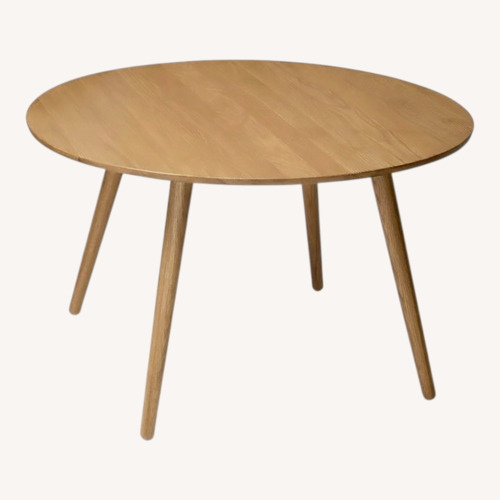 Used Article Seno 47" Oak Round Dining Table  for sale on AptDeco