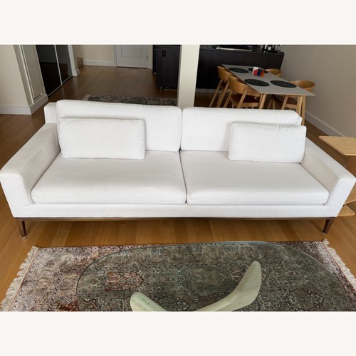Used Restoration Hardware White Italia Track Arm 2-Cushion Sofa for sale on AptDeco