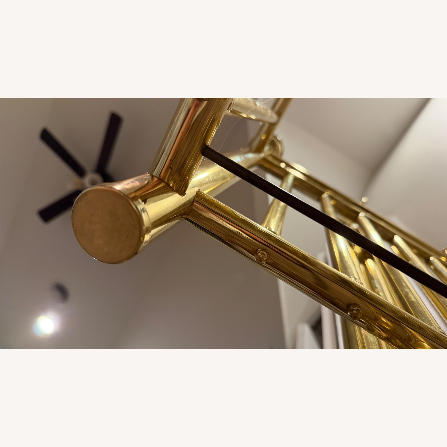 Vintage Brass Corsican Baby Cradle Rocking Crib - image-8