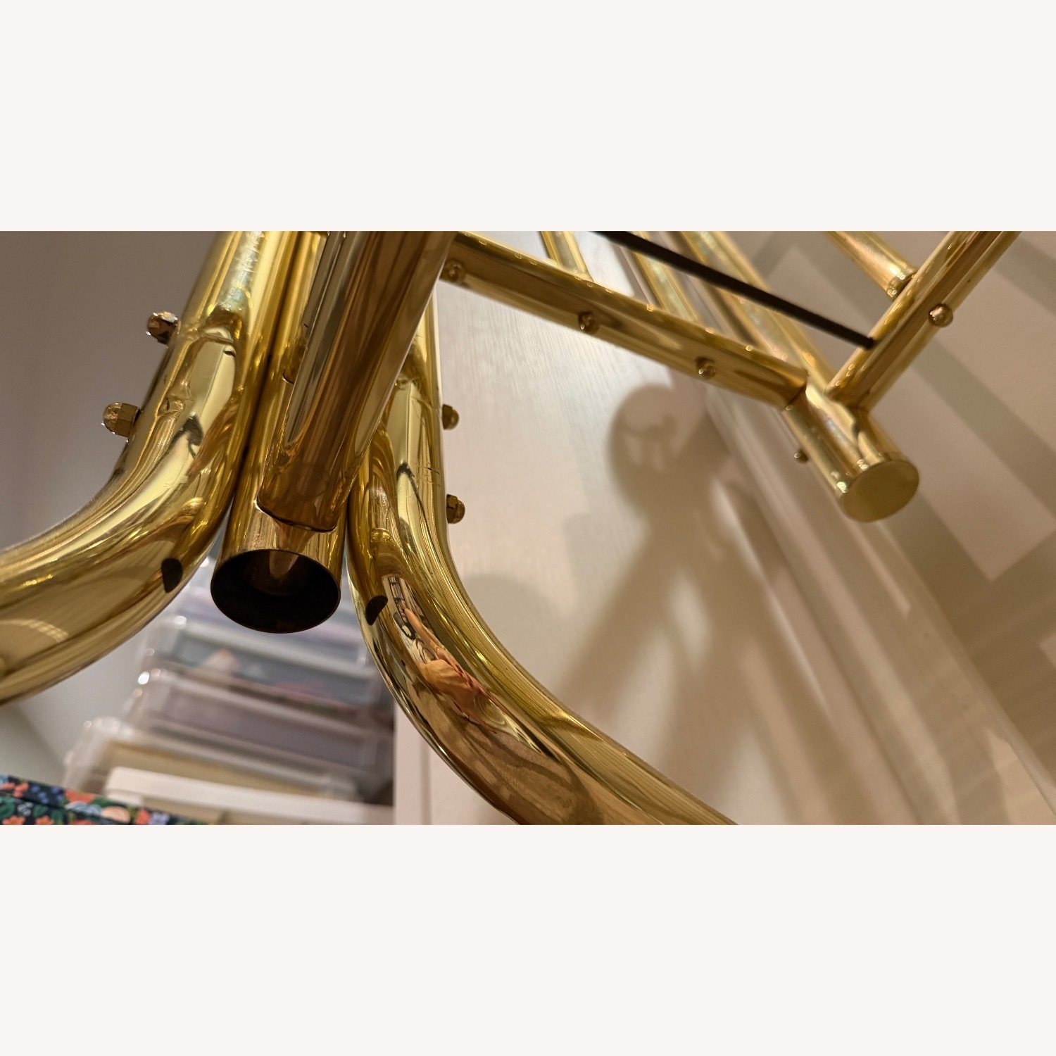 Vintage Brass Corsican Baby Cradle Rocking Crib - image-9
