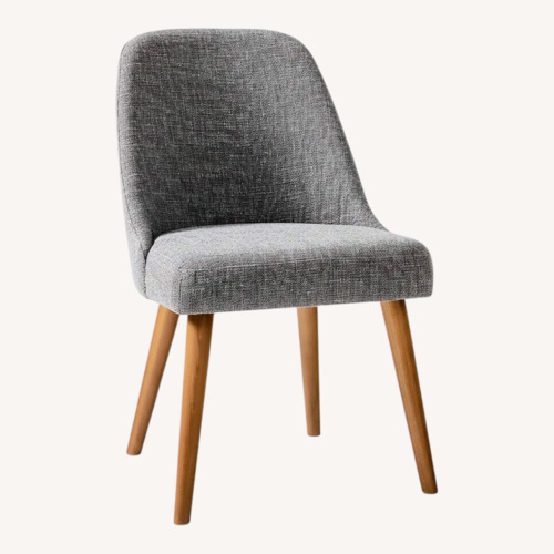 Used Mid-Century Upholstered Dining Chair - Wood Legs for sale on AptDeco