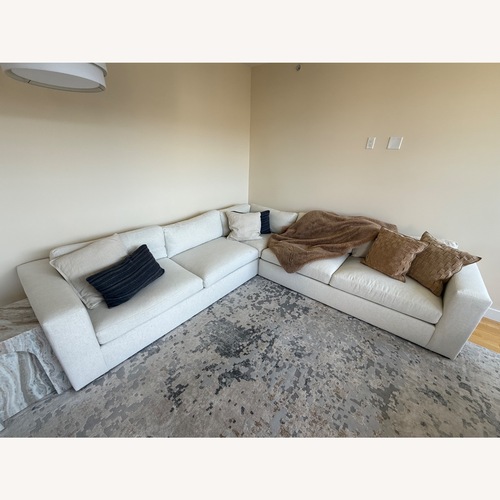 Used Crate & Barrel Oceanside 3-Piece L-Shaped Sectional Sofa for sale on AptDeco