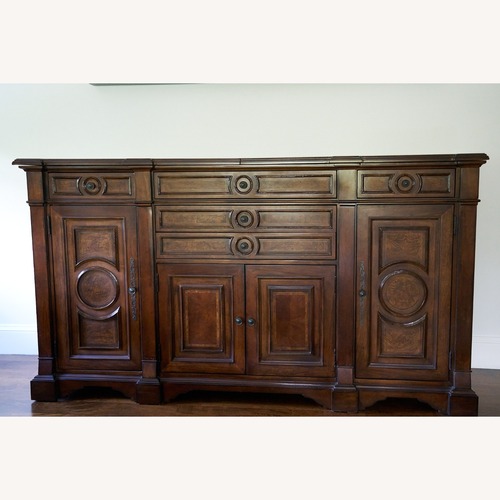 Used AICO Bella Cera Brown Wood Sideboard for sale on AptDeco