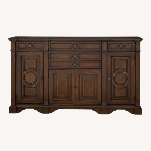 Used AICO Bella Cera Brown Wood Sideboard for sale on AptDeco