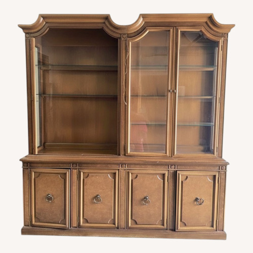 Used Vintage/Antique Finds Natural Wood Wall Unit for sale on AptDeco