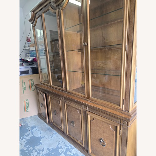 Used Vintage/Antique Finds Natural Wood Wall Unit for sale on AptDeco